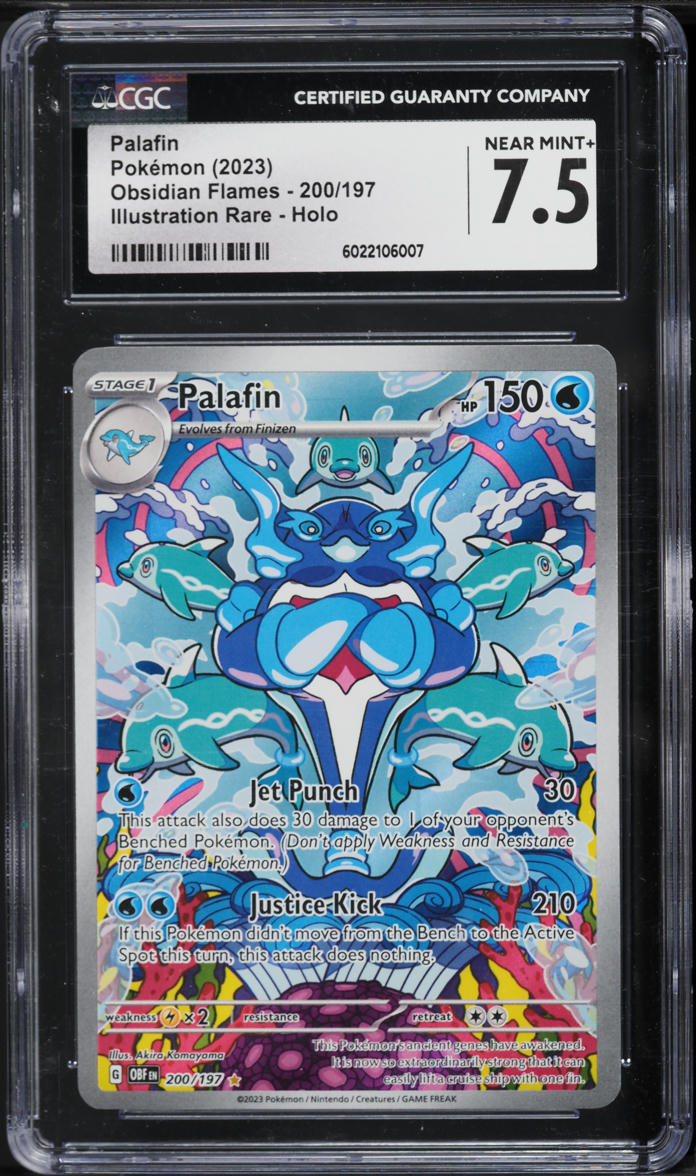 2023 Pokemon Scarlet & Violet Obsidian Flames IR Palafin #200 CGC 7.5 NRMT+