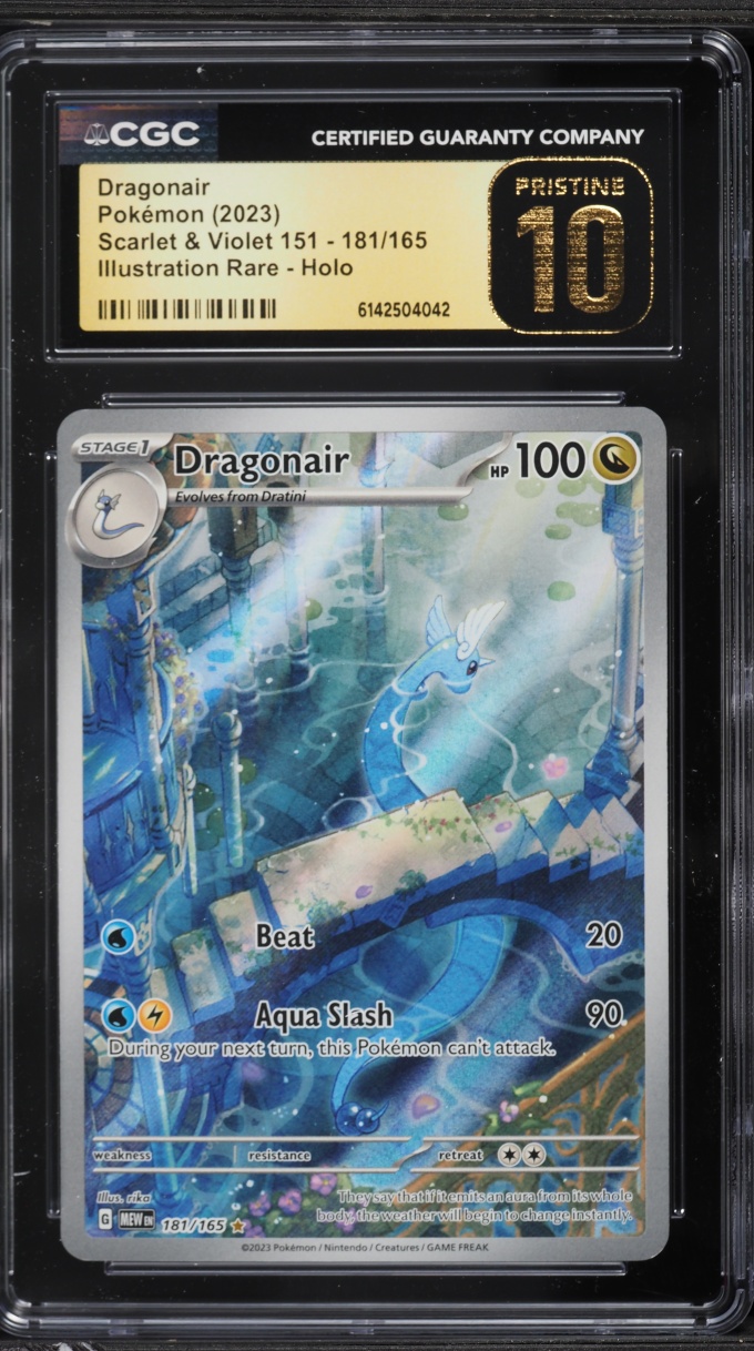 2023 Pokemon Scarlet & Violet 151 IR Dragonair #181 CGC 10 PRISTINE