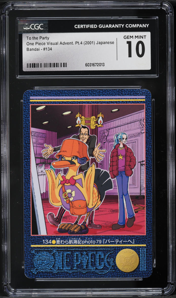 2001 One Piece Japanese Visual Advent. Pt.4 To The Party #134 CGC 10 GEM MINT