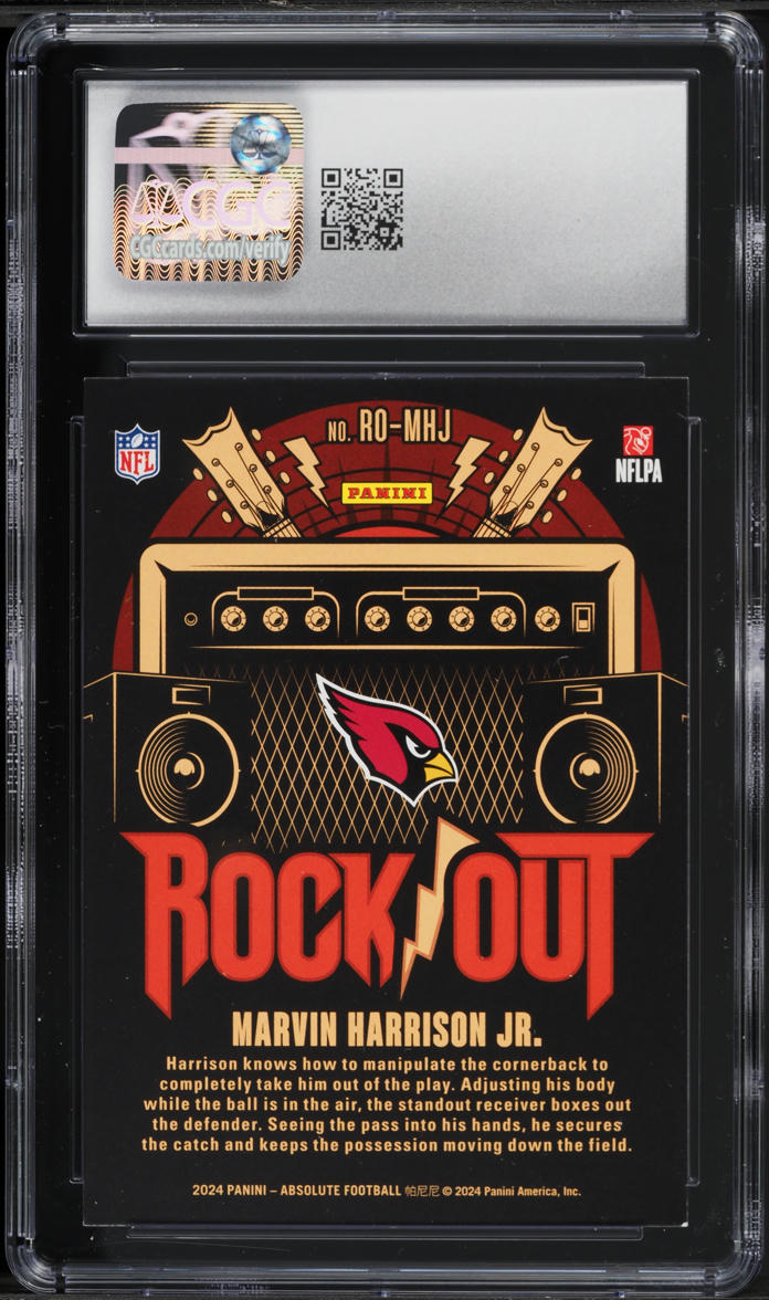 2024 Absolute Rock Out Marvin Harrison Jr. ROOKIE #RO-MHJ CGC 9 MINT