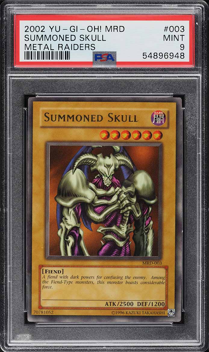 2002 Yu-Gi-Oh! Metal Raiders 1st Edition Summoned Skull #MRD-003