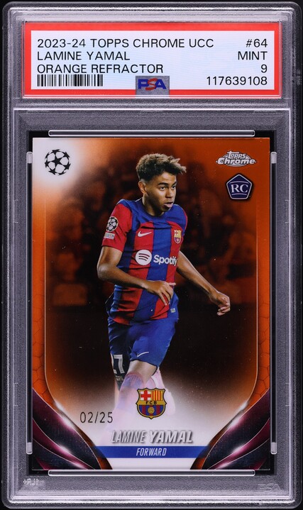 Carte Panini MEGACRACKS Lamine Yamal #108 BIS - Rookie BARCELONA 2023-24 - X5