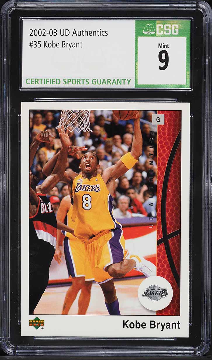 2002 Upper Deck Authentics Kobe Bryant #35 CSG 9 MINT