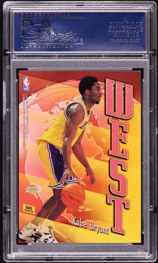 1998 Topps East & West Refractor Michael Jordan & Kobe Bryant #EW5 PSA 10 GEM MINT