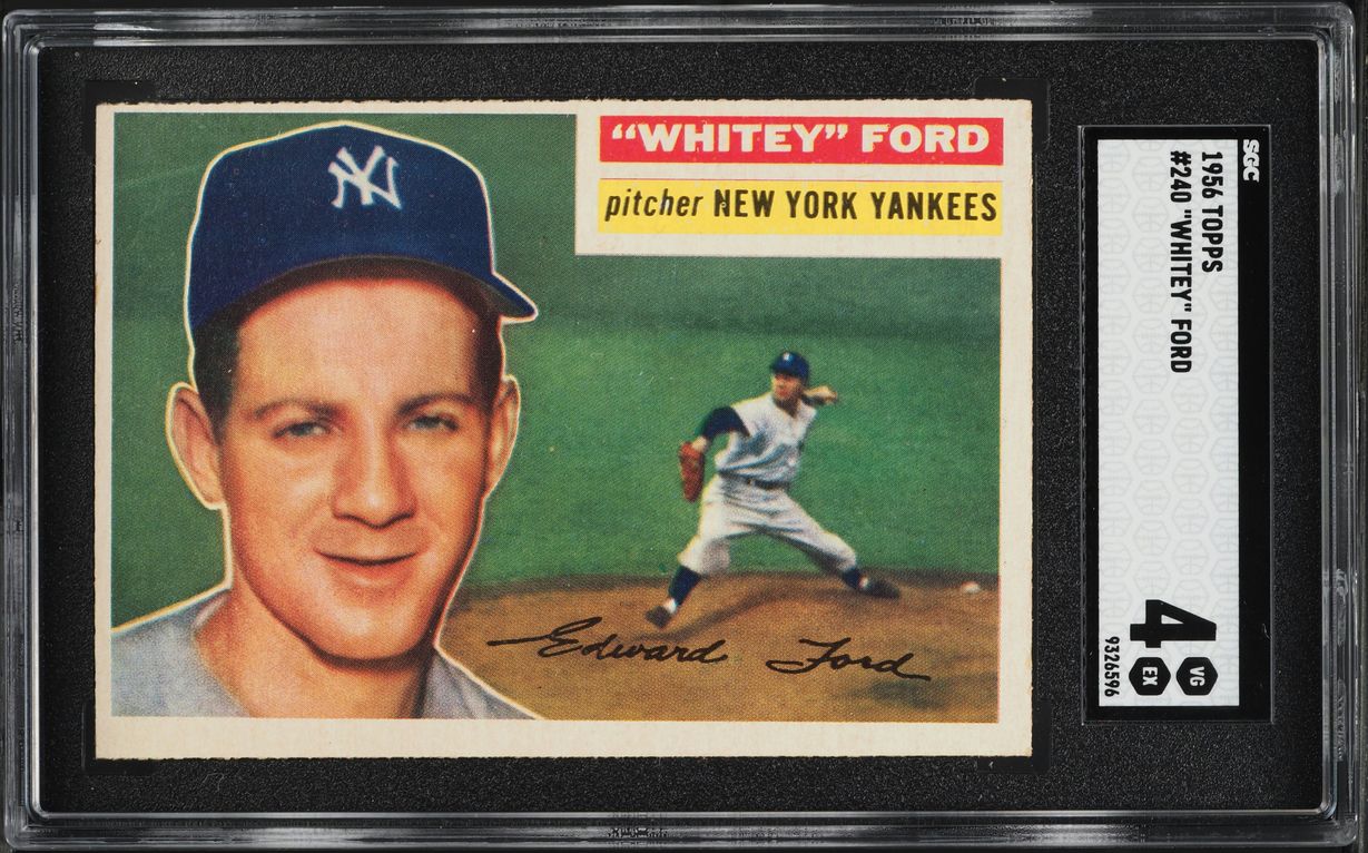 1956 Topps Whitey Ford #240 SGC 4 VGEX