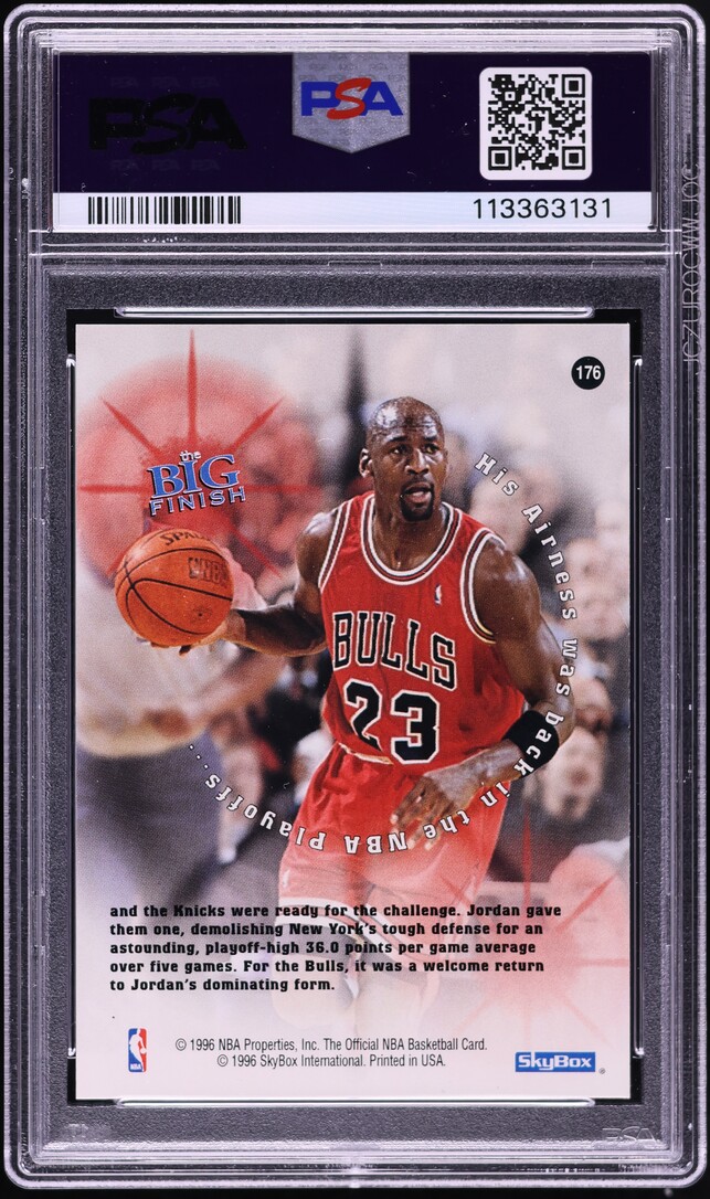 1996 Hoops Michael Jordan #176 PSA 10 GEM MINT
