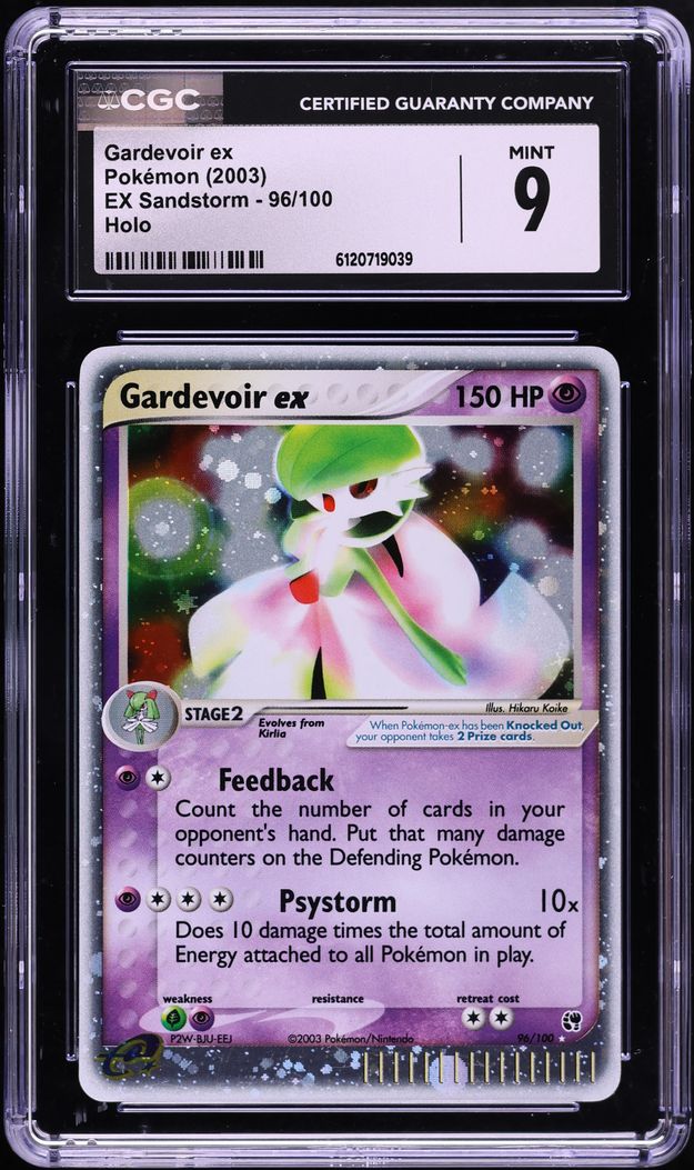 2003 Pokemon EX Sandstorm Holo Gardevoir ex #96 CGC 9 MINT