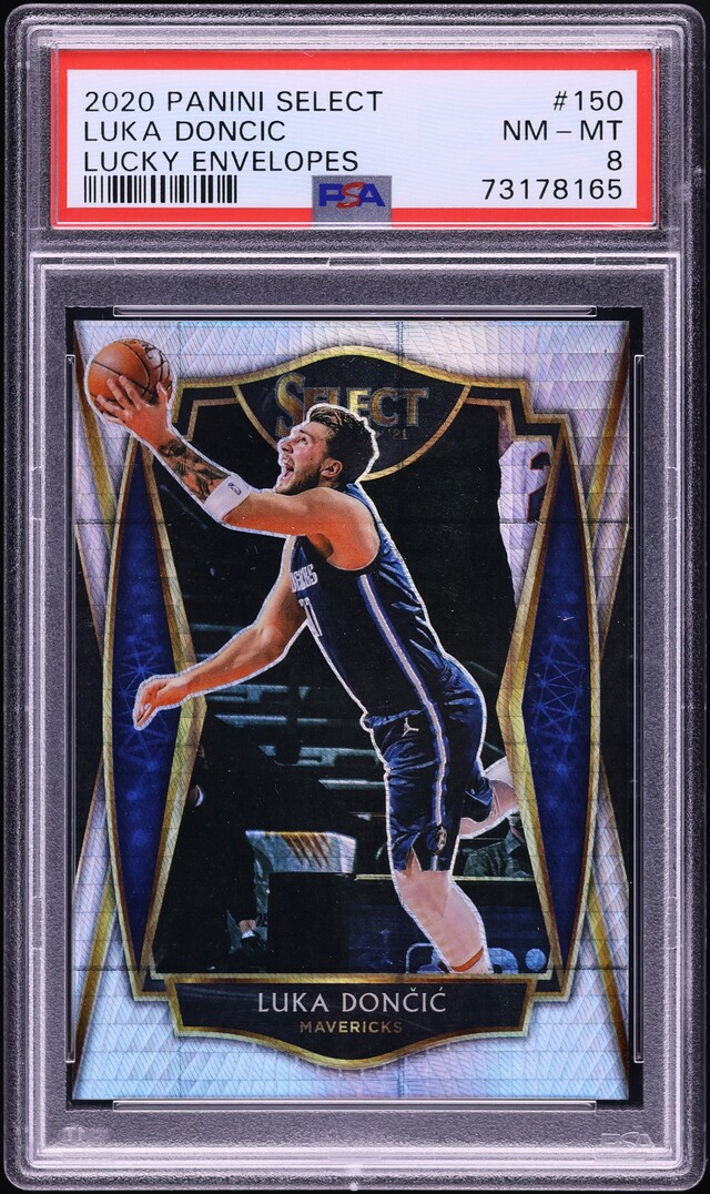 2020 Select Premier Level Lucky Envelopes Luka Doncic /8 #150 PSA 8 NM-MT