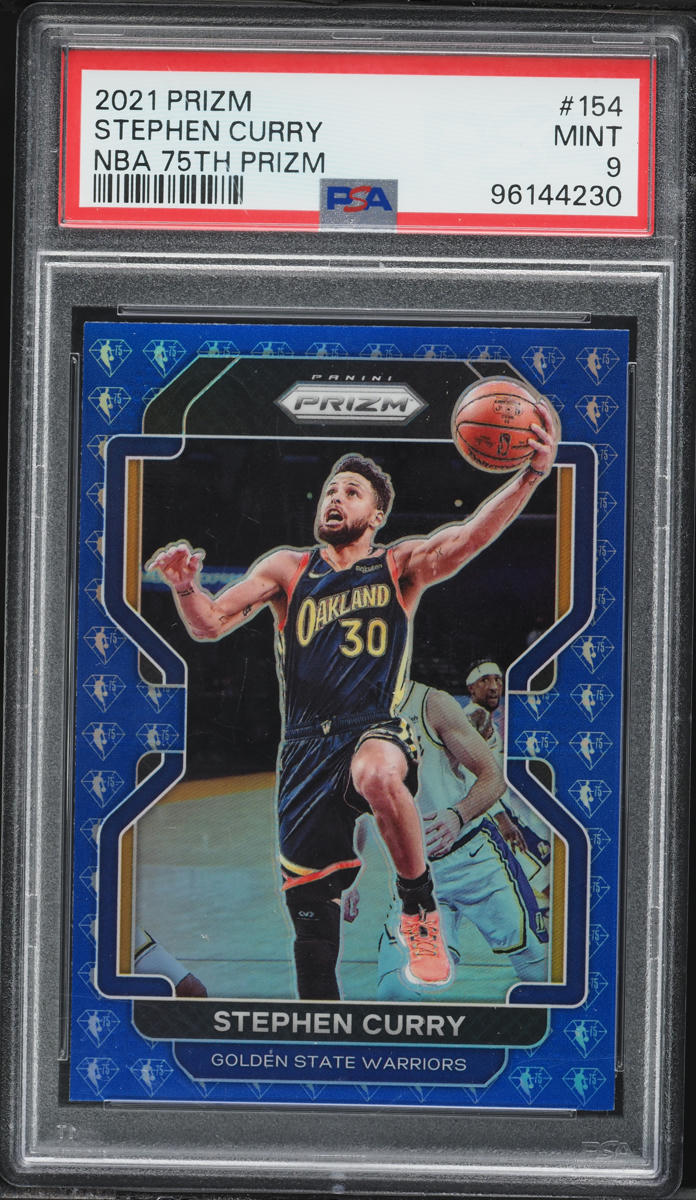 2021 Panini Prizm NBA 75th Stephen Curry #154 PSA 9 MINT
