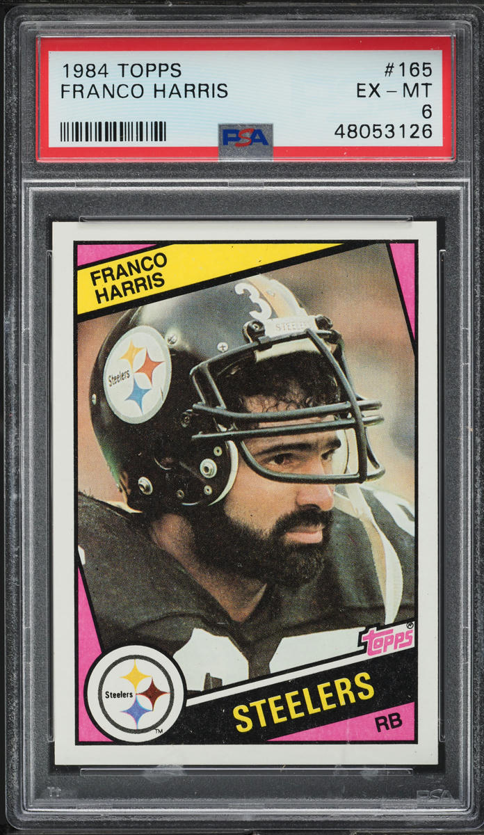 1984 Topps Football Franco Harris #165 PSA 6 EXMT
