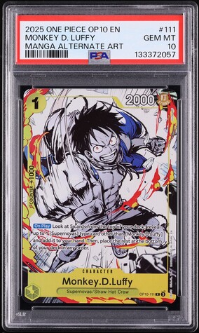 2025 One Piece Japanese Promo Monkey D. Luffy #P-106 CGC 10