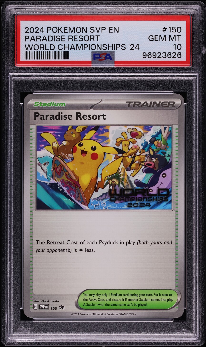2024 Pokemon SV Black Star World Championships '24 Paradise Resort #150 PSA 10