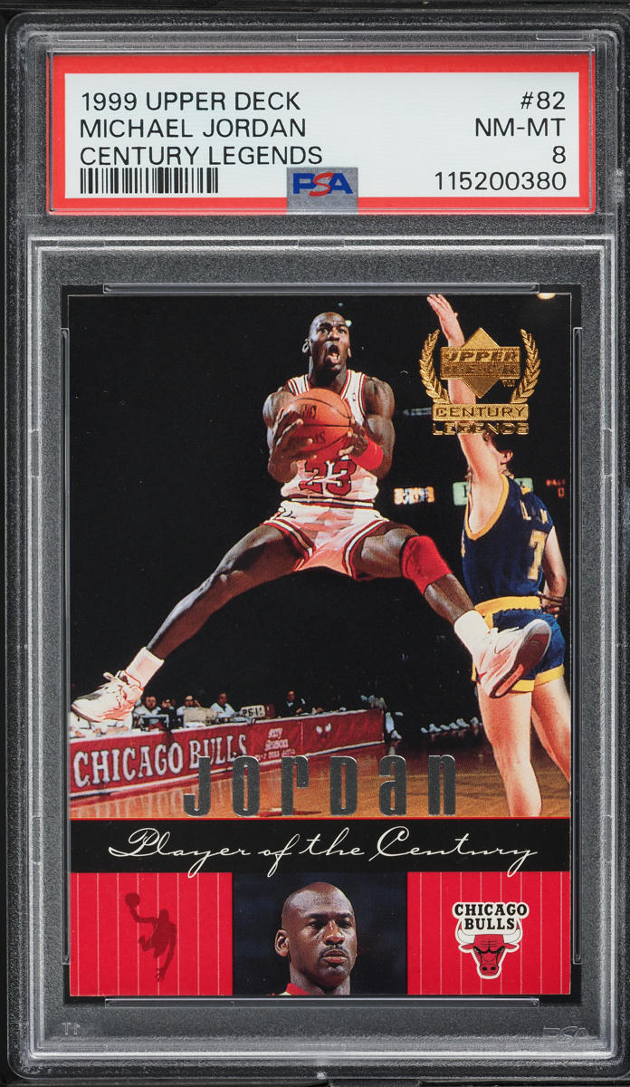 1999 Upper Deck Century Legends Michael Jordan #82 PSA 8 NM-MT