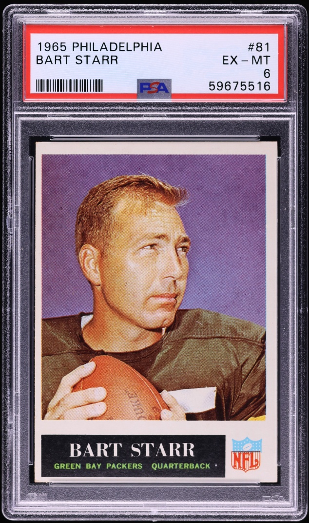 1965 Philadelphia Bart Starr #81 PSA 6 EXMT