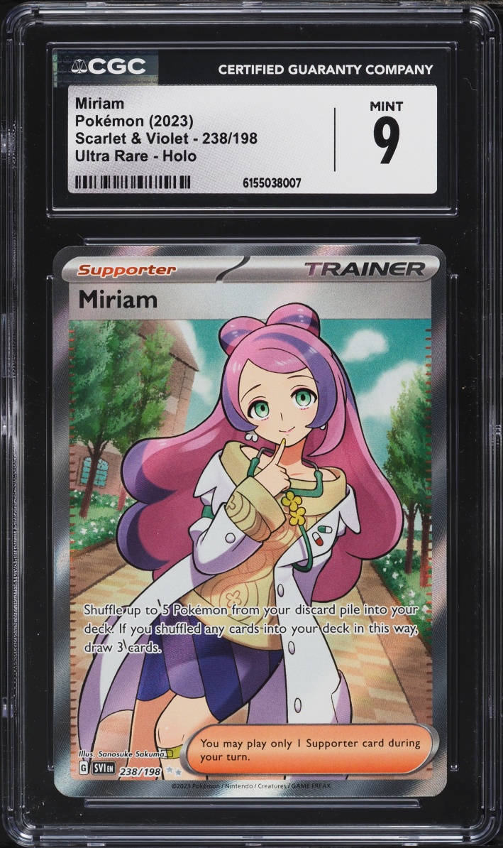 2023 Pokemon Scarlet & Violet Full Art Miriam #238 CGC 9 MINT