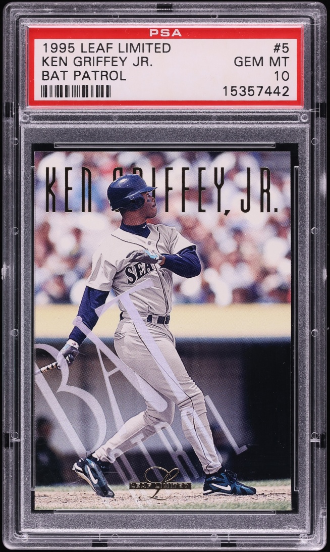 1995 Leaf Limited Bat Patrol Ken Griffey Jr. #5 PSA 10 GEM MINT