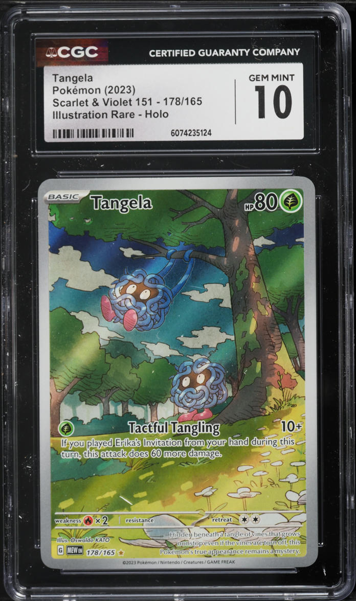 2023 Pokemon Scarlet & Violet 151 Illustration Rare Tangela #178 CGC 10 GEM MINT