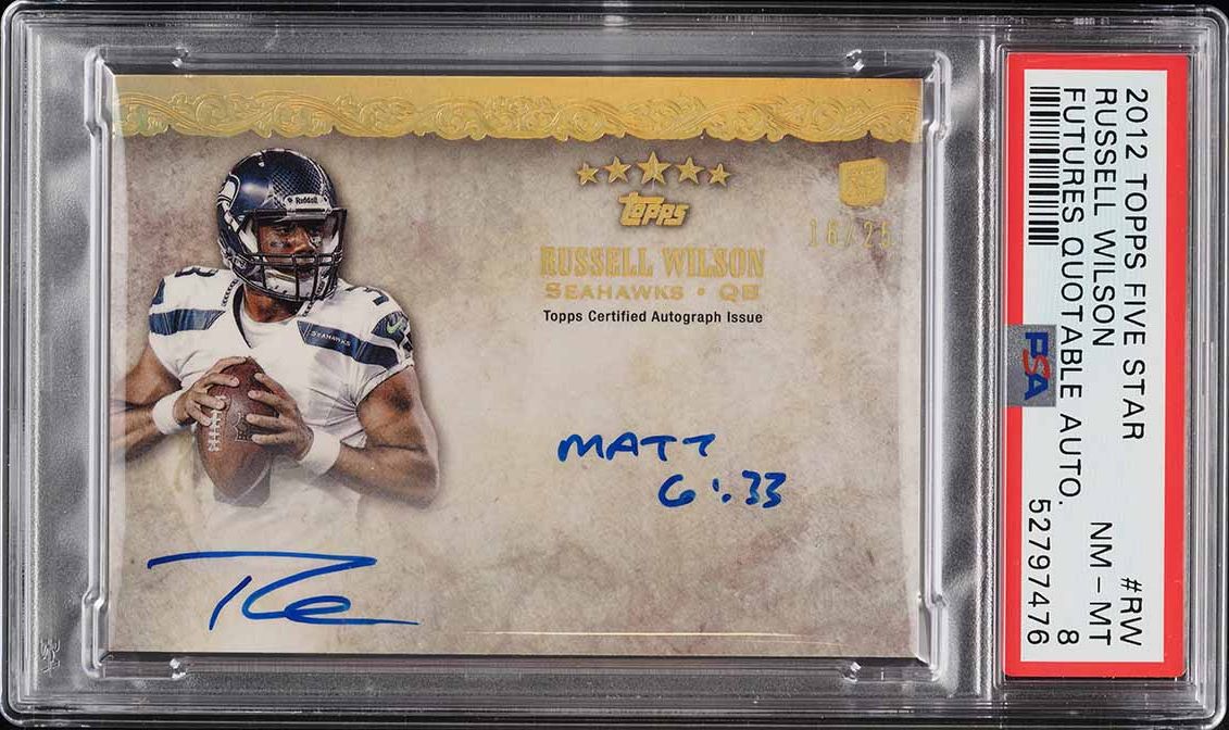 その他 Russell Willson rc auto Russell Willson rc auto（2012 Russell Wilson RC Auto NFL