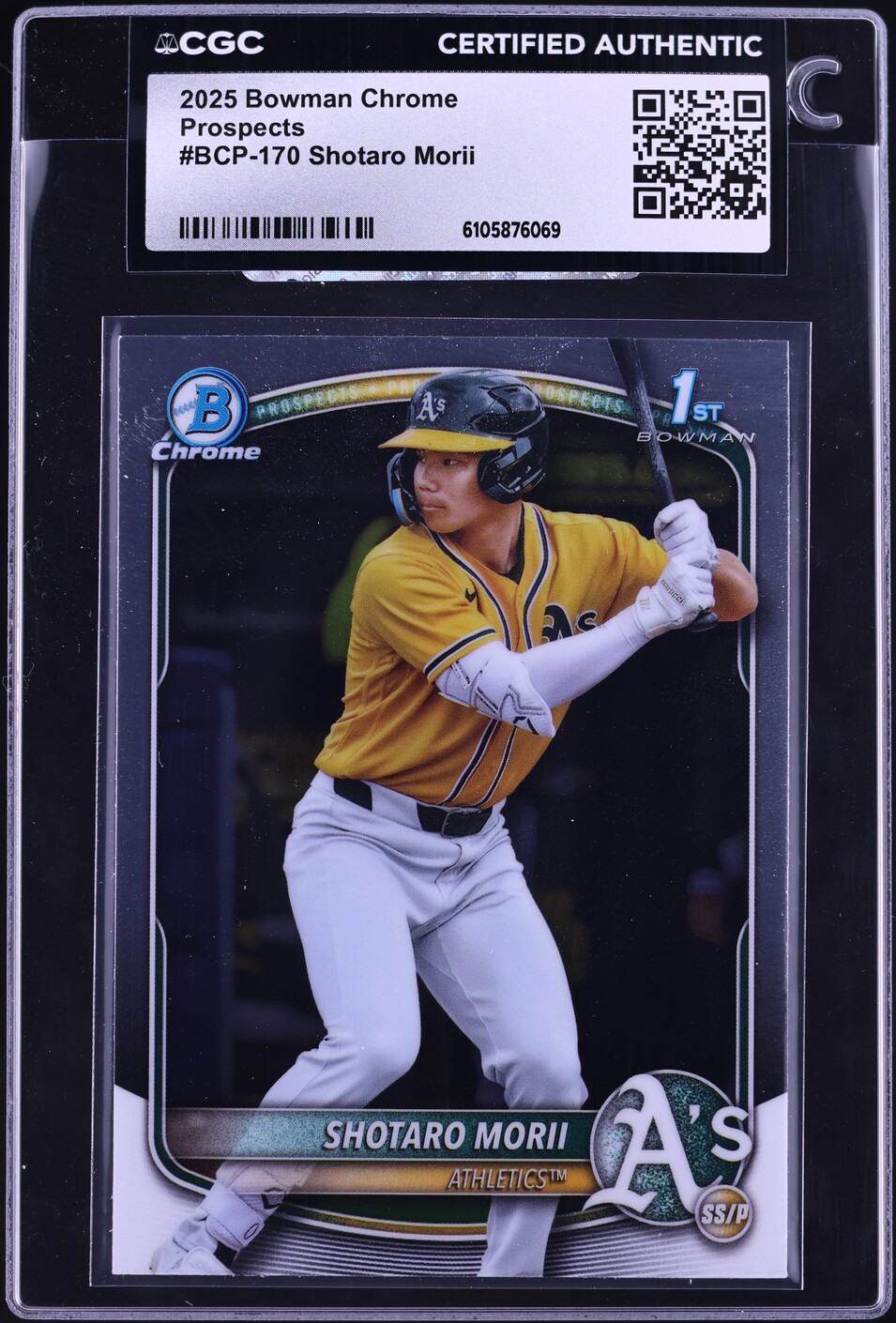 2025 Bowman Chrome Shotaro Morii PROSPECT #BCP-170 CGC AUTH