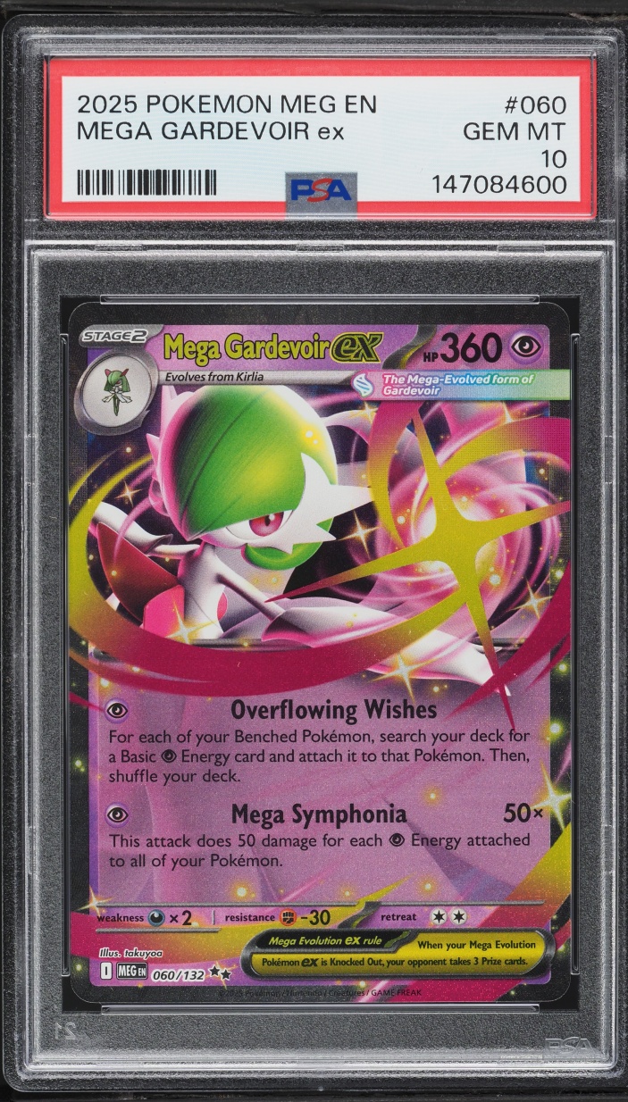 2025 Pokemon Mega Evolution Holo Mega Gardevoir EX #60 PSA 10 GEM MINT