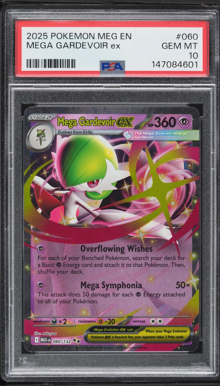 2025 Pokemon Mega Evolution Holo Mega Gardevoir EX #60 PSA 10 GEM MINT