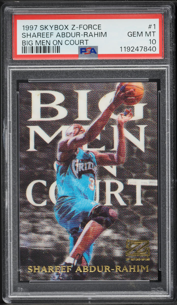 1997 Skybox Z-Force Big Men On Court Shareef Abdur-Rahim #1 PSA 10 GEM MINT