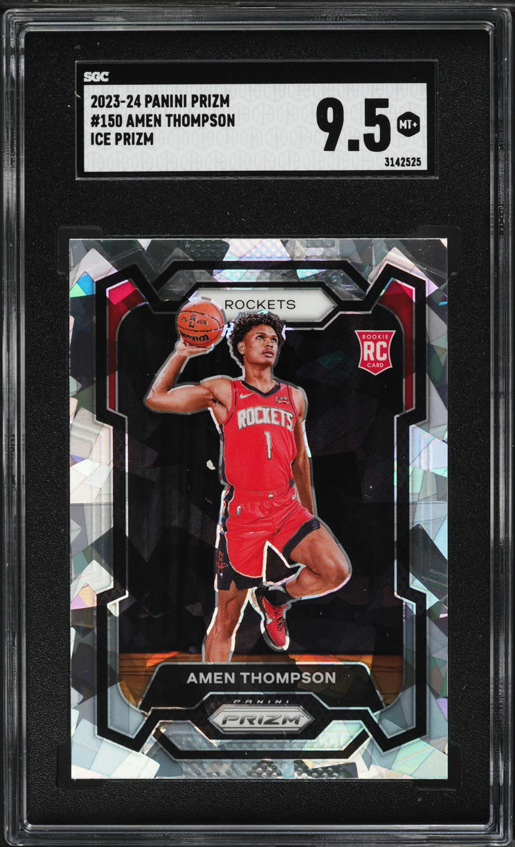 2023 Panini Prizm Ice Amen Thompson ROOKIE #150 SGC 9.5 MINT+