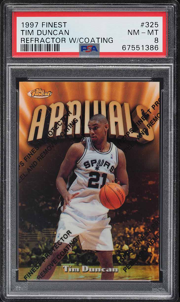 1997 Skybox E-X2001 Tim Duncan ROOKIE #75 BGS 9 MINT on Fanatics