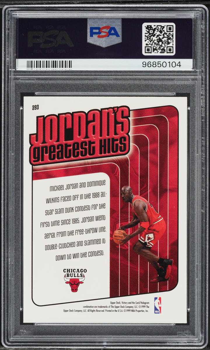 1999 Upper Deck Victory Michael Jordan #393 PSA 9 MINT