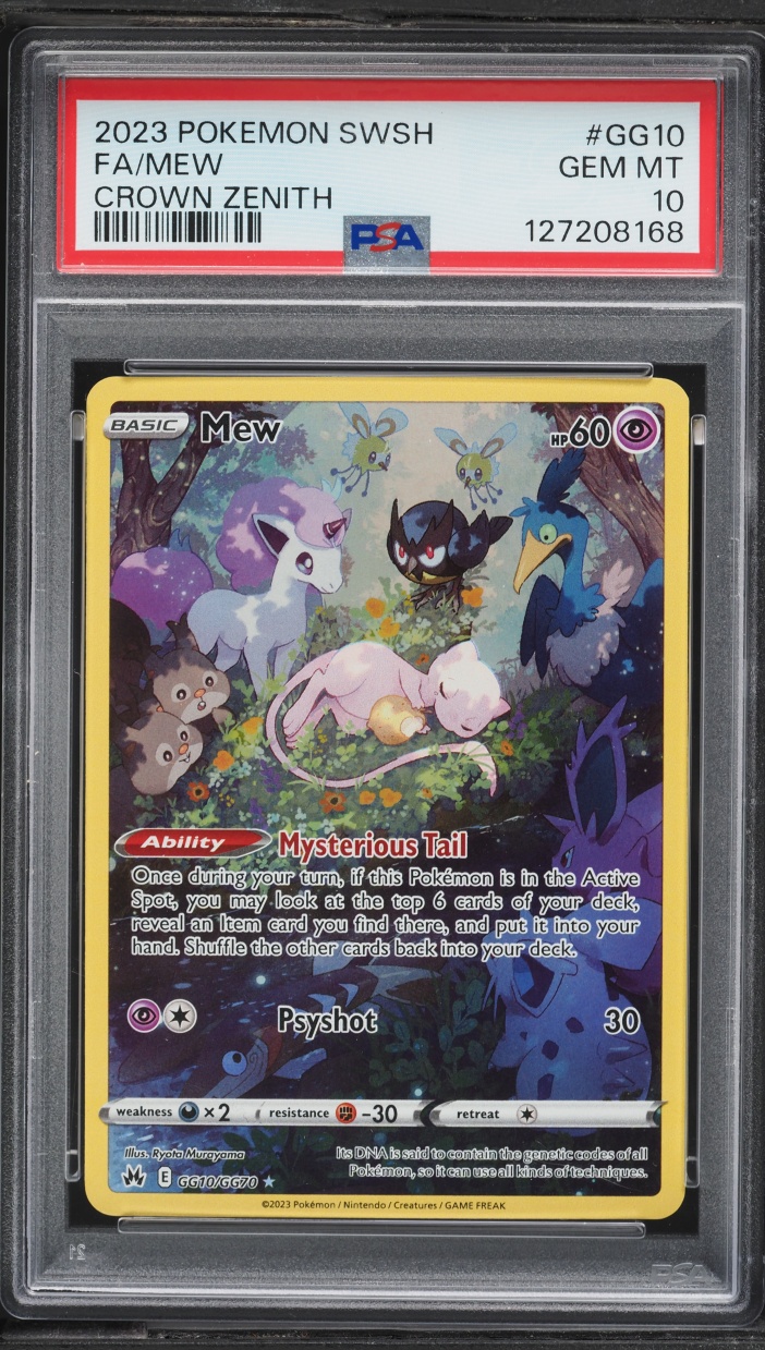 2023 Pokemon Sword & Shield Crown Zenith Full Art Mew #GG10 PSA 10 GEM MINT