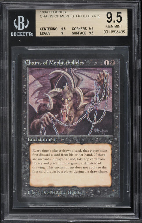 1994 Magic The Gathering MTG Legends Cleanse CGC 9 MINT on