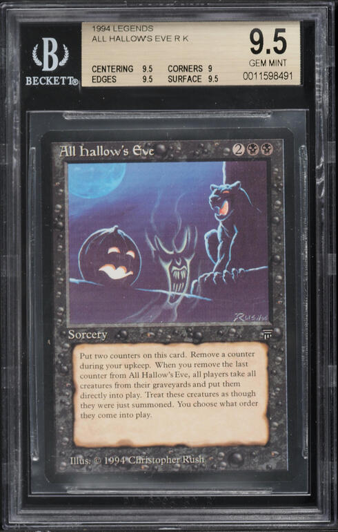 1994 Magic The Gathering MTG Legends Cleanse CGC 9 MINT on