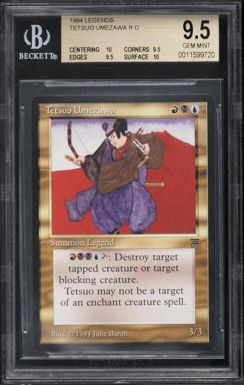 1994 Magic The Gathering MTG Legends Cleanse CGC 9 MINT on