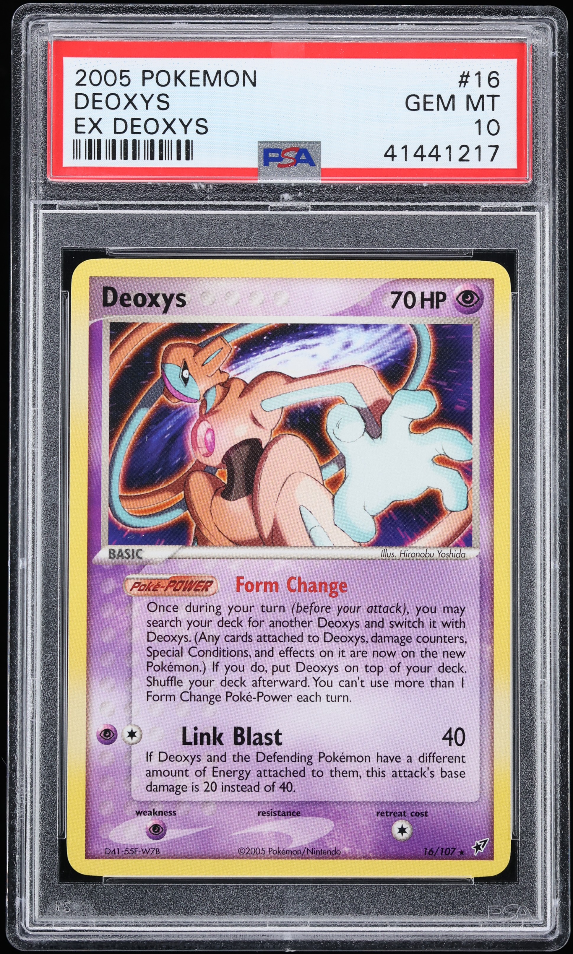 2005 Pokemon EX Stadium Challenge Deoxys #16 PSA 10 GEM MINT