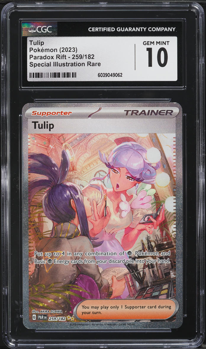 2023 Pokemon Scarlet & Violet Paradox Rift SIR Tulip #259 CGC 10 GEM MINT