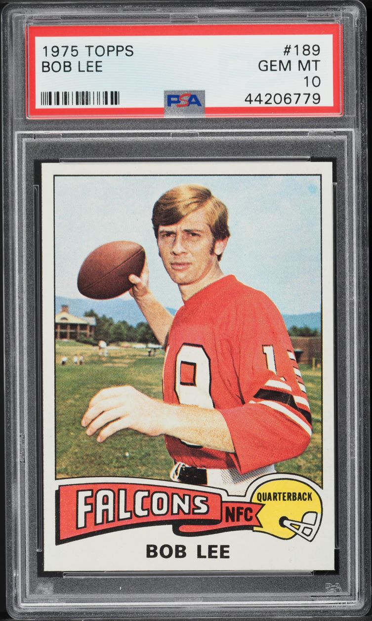 1975 Topps Football Bob Lee #189 PSA 10 GEM MINT