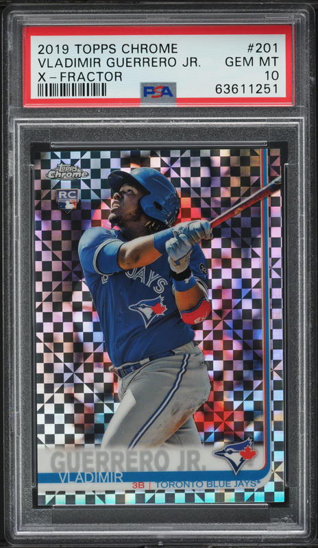 2019 Topps Chrome Xfractor Vladimir Guerrero Jr. ROOKIE #201