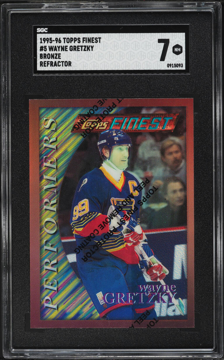1995 Finest Bronze Refractor Wayne Gretzky #5 SGC 7 NRMT