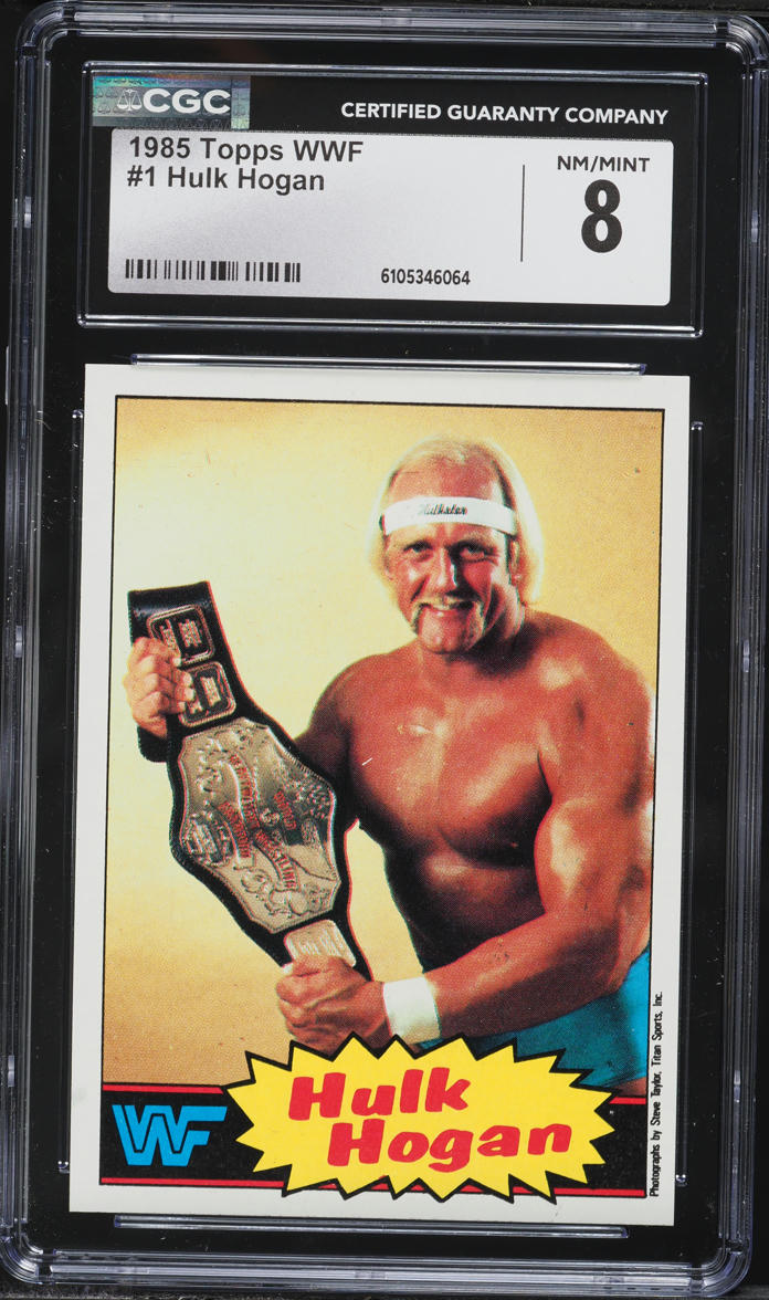 1985 Topps WWF Hulk Hogan #1 CGC 8 NM-MT