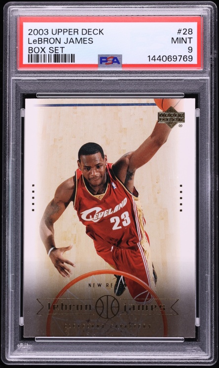2003 Upper Deck Box Set LeBron James ROOKIE #28 PSA 9 MINT