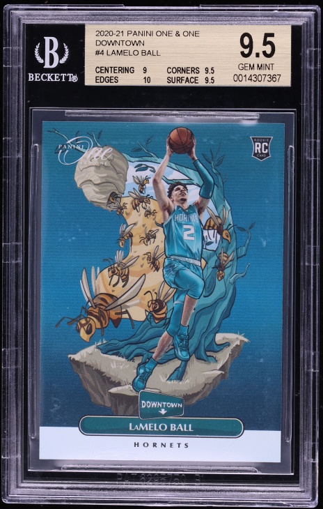 2020 Panini One & One Downtown LaMelo Ball ROOKIE #4 BGS 9.5 GEM MINT
