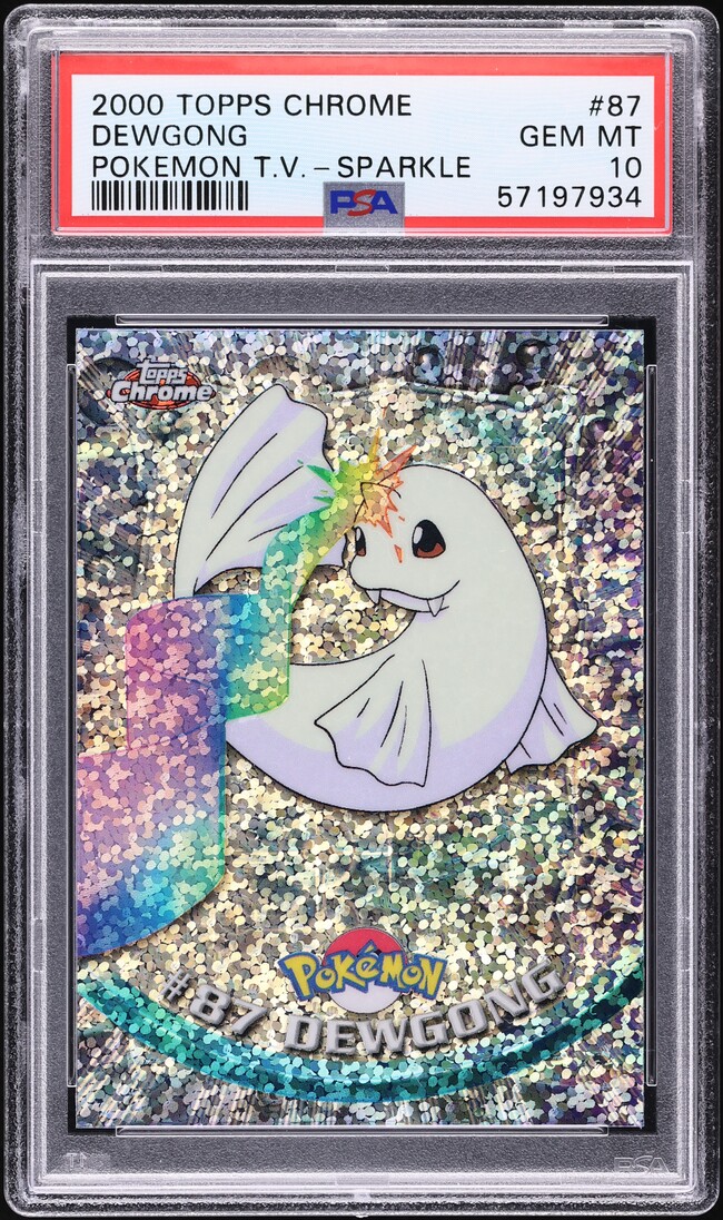 2000 Topps Chrome Pokemon Series 2 Sparkle Dewgong #87 PSA 10 GEM MINT