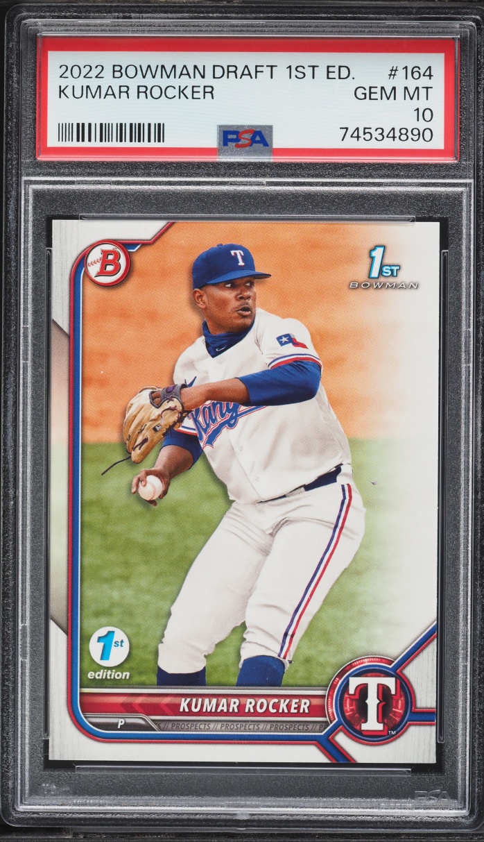 2022 Bowman Draft 1st Edition Kumar Rocker PROSPECT #BD-164 PSA 10 GEM MINT