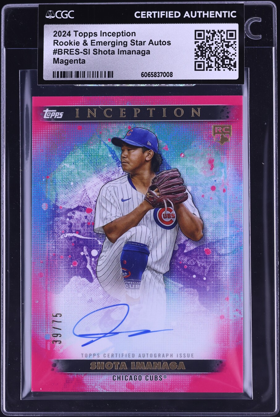2024 Topps Inception Emerging Star Magenta Shota Imanaga RC