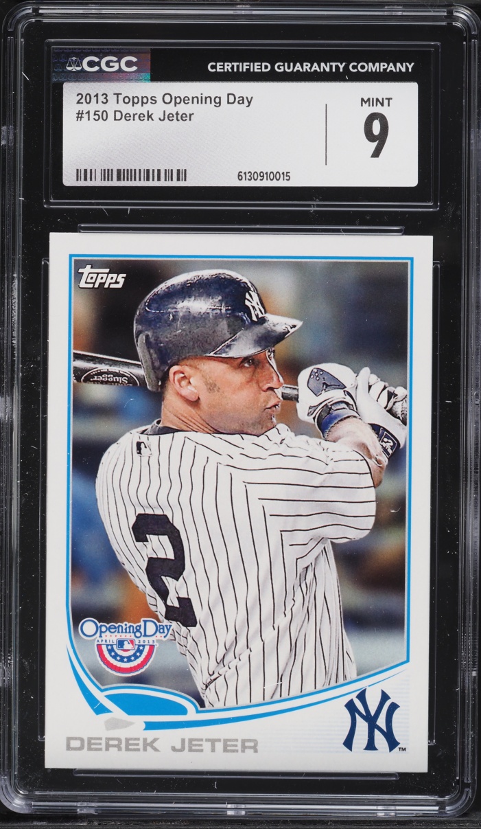 2013 Topps Opening Day Derek Jeter #150 CGC 9 MINT