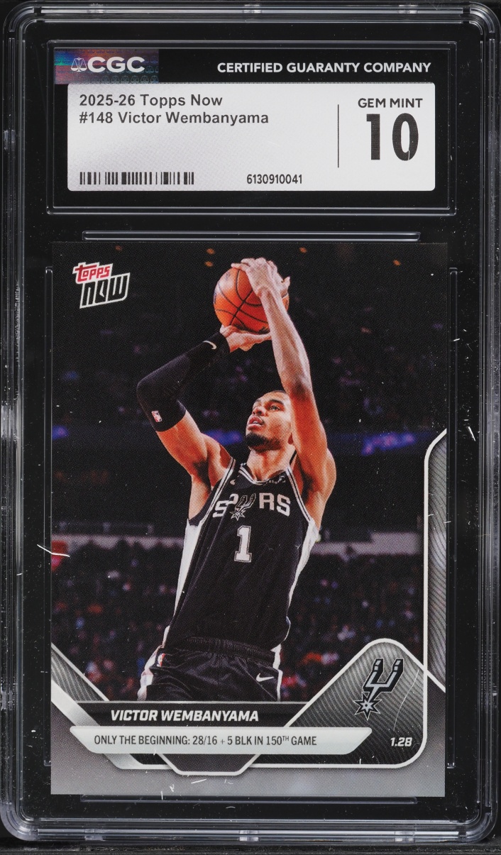 2025 Topps Now Victor Wembanyama #148 CGC 10 GEM MINT
