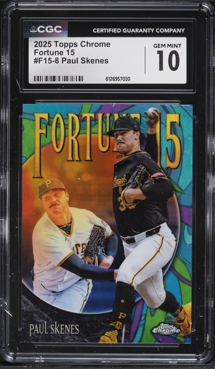 2025 Topps Chrome Fortune 15 Paul Skenes #F15-8 CGC 10 GEM MINT