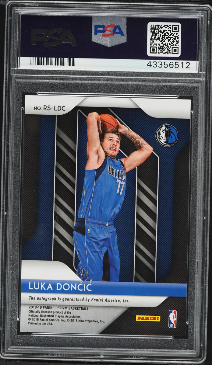 2018 Panini Prizm Signatures Luka Doncic ROOKIE AUTO DNA 10 #RS-LDC PSA 10 GEM MINT