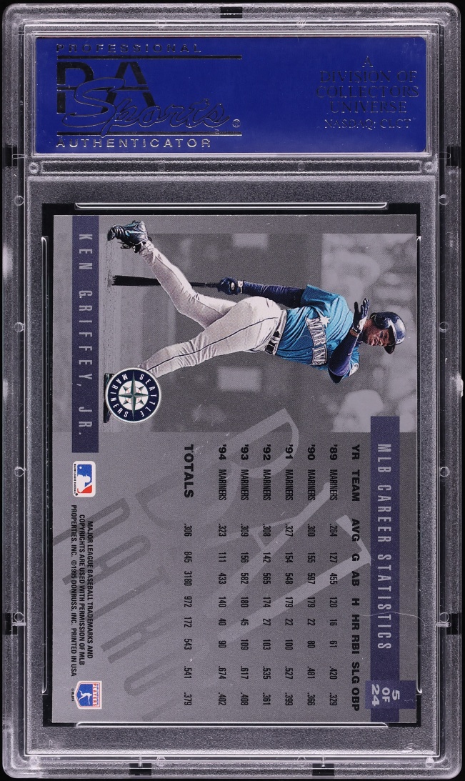 1995 Leaf Limited Bat Patrol Ken Griffey Jr. #5 PSA 10 GEM MINT