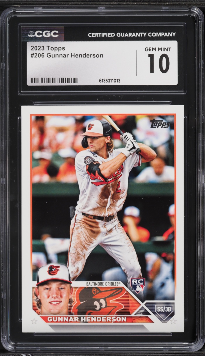 2023 Topps Gunnar Henderson ROOKIE #206 CGC 10 GEM MINT
